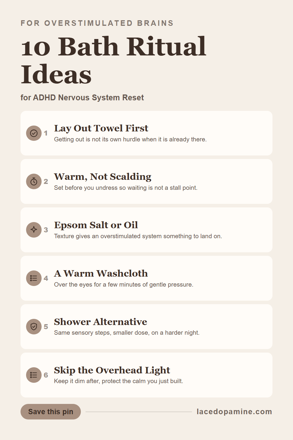 Does a bath sound relaxing but somehow never actually happens — save this pin for later