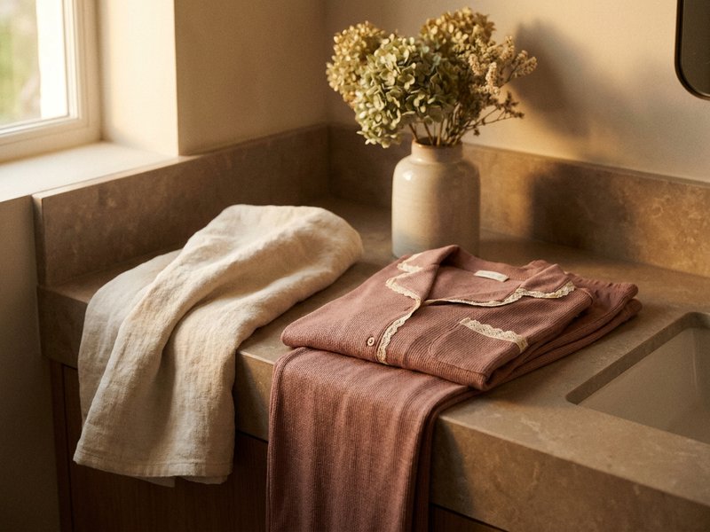 ADHD bath ritual — a towel and pajamas laid out before starting the water, lacedopamine.com