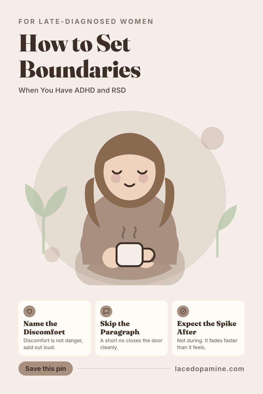 Setting a boundary and then spiraling for hours after — save this pin for later