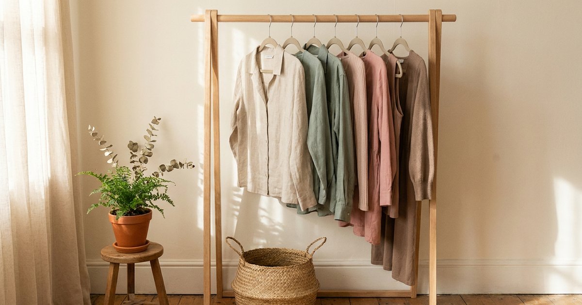 adhd capsule wardrobe — gentle illustration for late diagnosed ADHD women, lacedopamine.com
