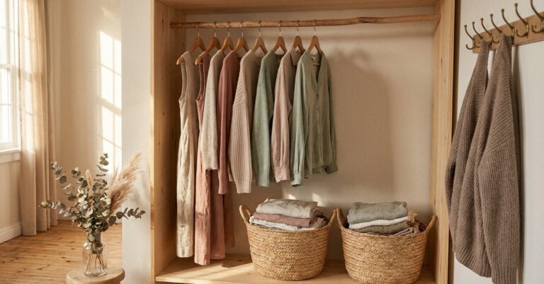 adhd closet organization — gentle illustration for late diagnosed ADHD women, lacedopamine.com