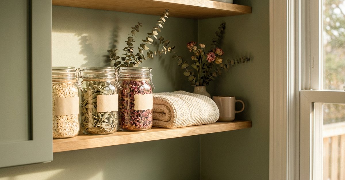 ADHD home organization ideas — gentle illustration for a low friction ADHD home, lacedopamine.com