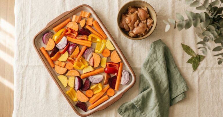 ADHD meal prep — gentle illustration for late diagnosed ADHD women, lacedopamine.com