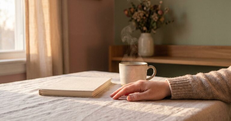adhd paralysis — gentle illustration for late diagnosed ADHD women, lacedopamine.com