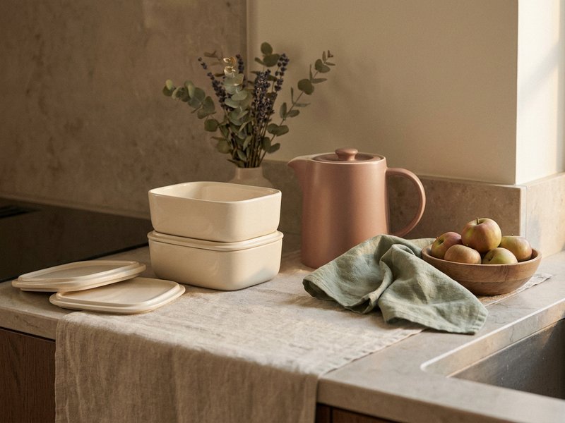 adhd time management for moms — a kitchen counter set up for the morning, lacedopamine.com