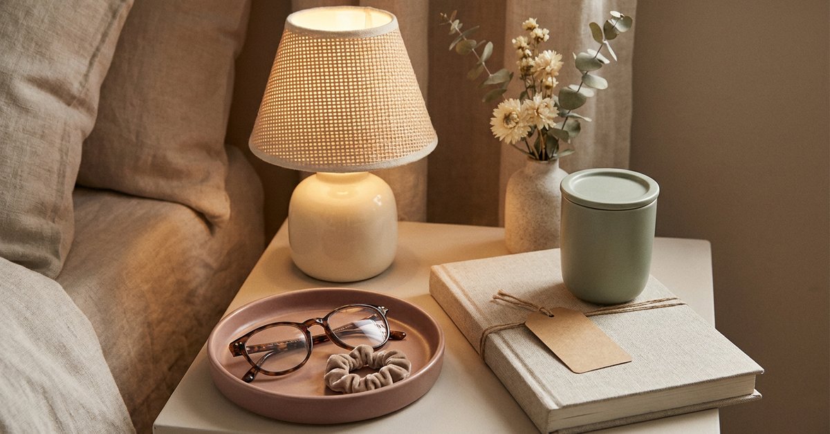 aesthetic nightstand ADHD — gentle illustration for late-diagnosed ADHD women, lacedopamine.com