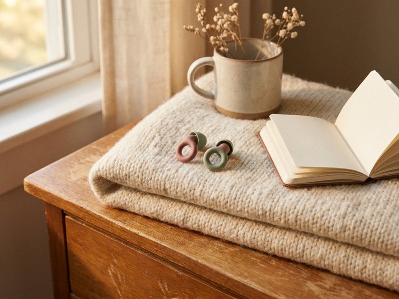loop earplugs and a soft blanket for ADHD sensory overload, lacedopamine.com