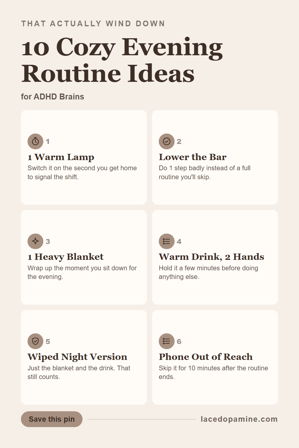 Does your evening slide into scrolling instead of the wind down you needed — save this pin for later
