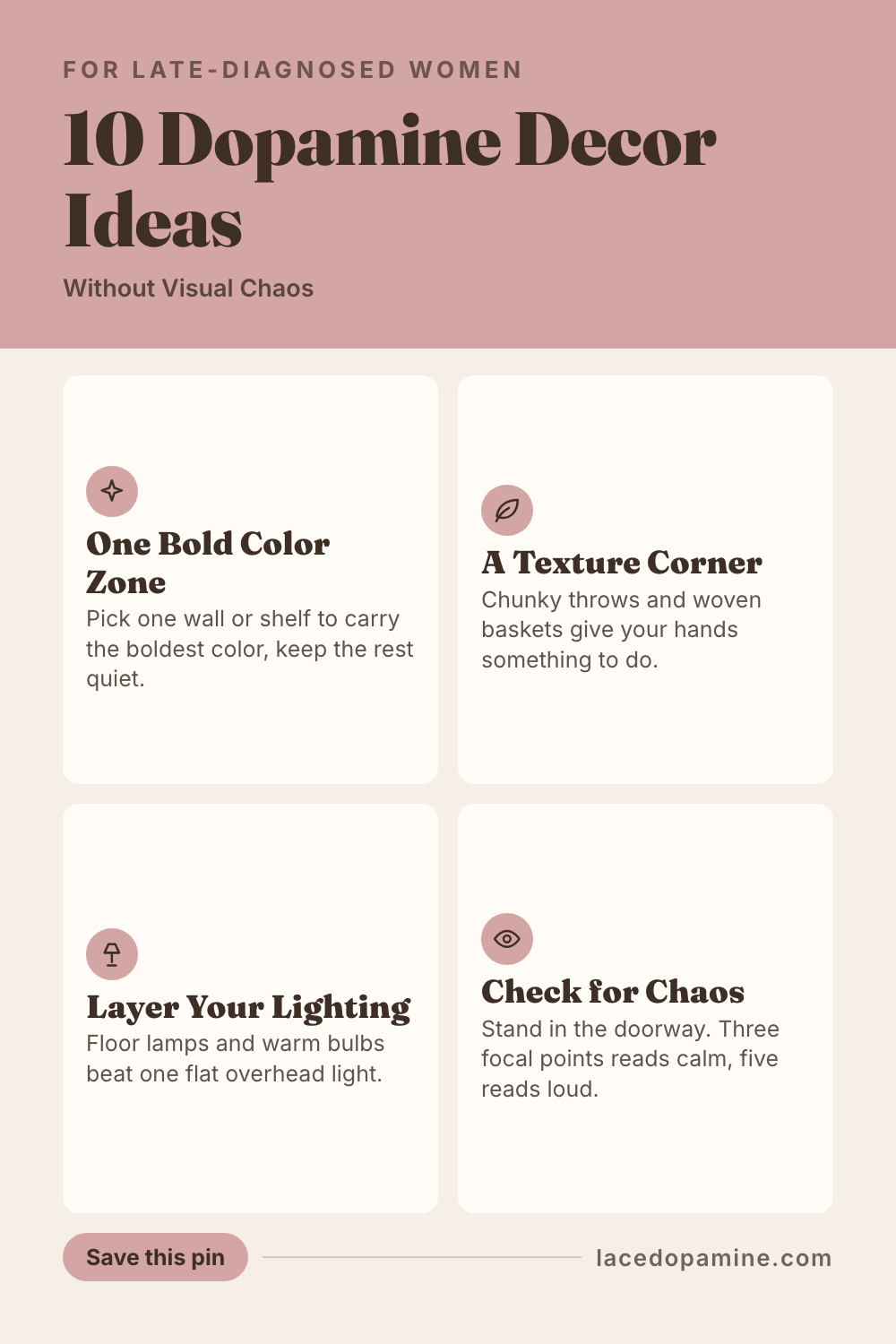 Craving color but scared of clutter — save this pin for later