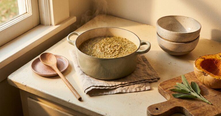 fall dinner ideas ADHD — gentle illustration for late-diagnosed ADHD women, lacedopamine.com
