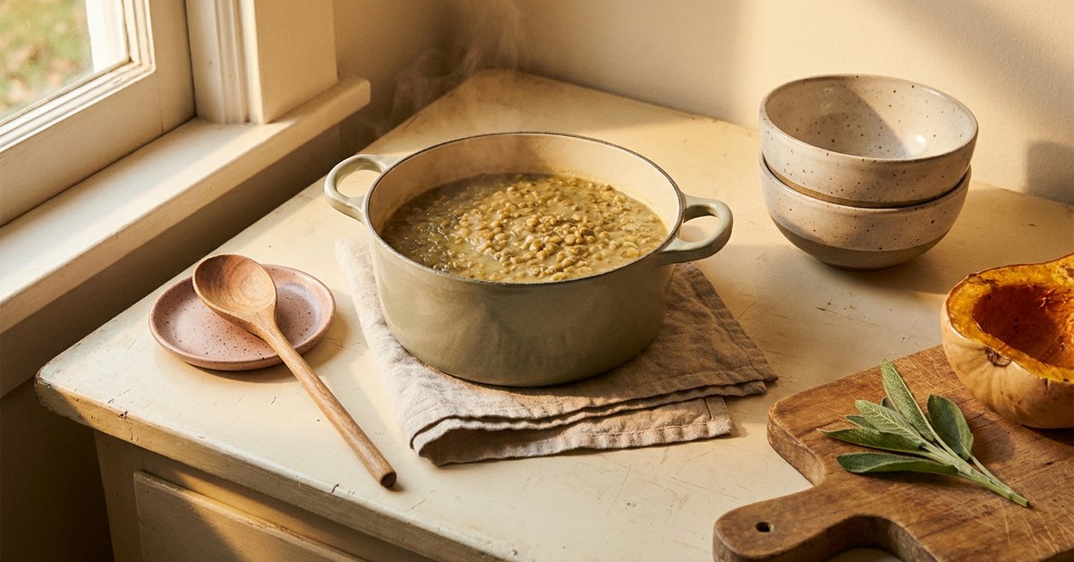 fall dinner ideas ADHD — gentle illustration for late-diagnosed ADHD women, lacedopamine.com