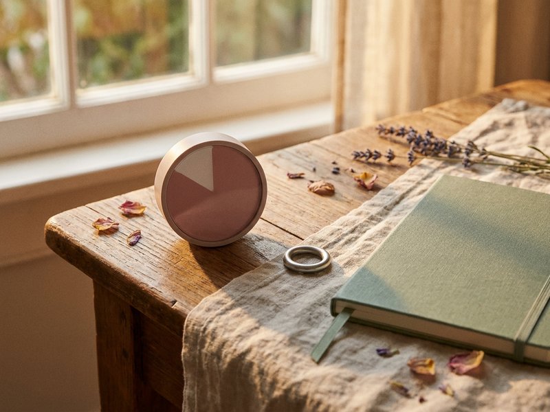 gifts for ADHD women — a visual timer and fidget ring on a desk, lacedopamine.com