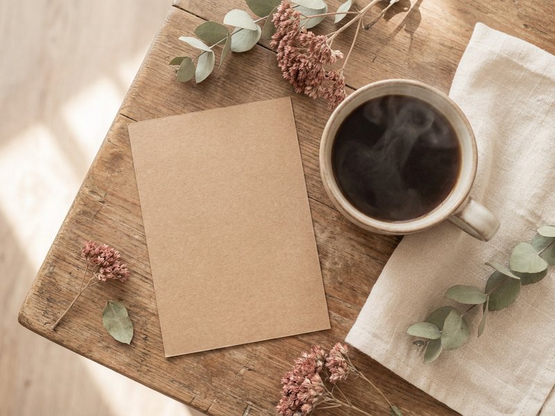 habit stacking ADHD — a small daily checklist card next to a coffee cup, lacedopamine.com