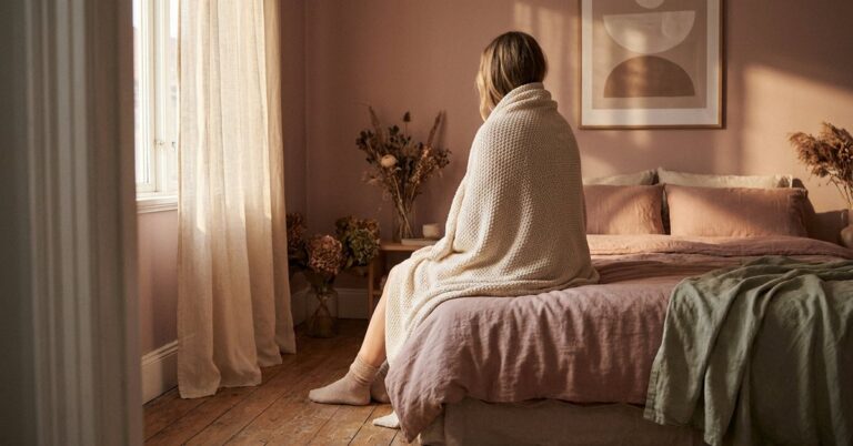 low energy day routine — gentle illustration for late-diagnosed ADHD women, lacedopamine.com