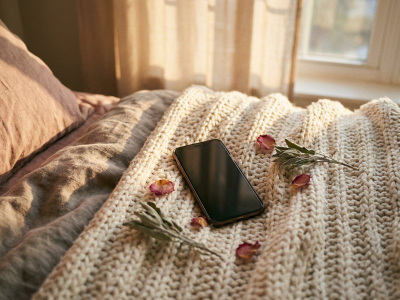 nervous system regulation ADHD — a phone timer resting on a soft blanket, lacedopamine.com
