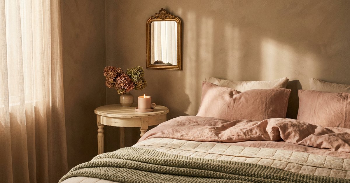 soft girl ADHD room — gentle illustration for late-diagnosed ADHD women, lacedopamine.com