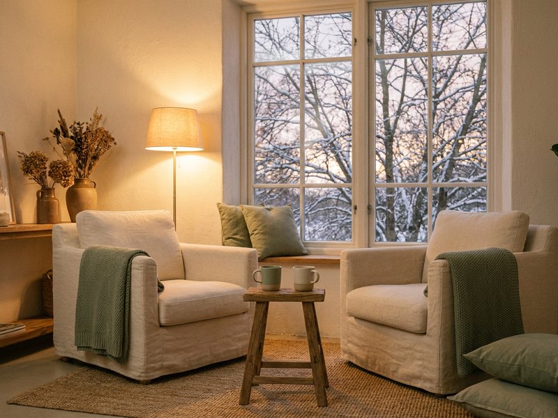 winter burnout ADHD — a warm space set up for a calm conversation, lacedopamine.com