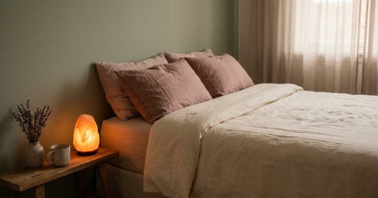 ADHD bedroom setup sleep — gentle illustration for late diagnosed ADHD women, lacedopamine.com