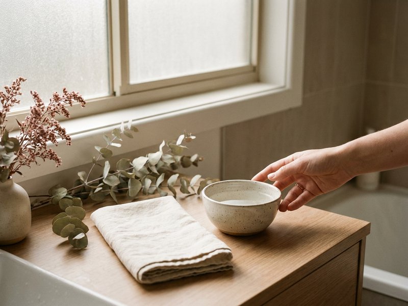 ADHD meltdown self soothe — a small bowl of cold water and a folded towel, lacedopamine.com