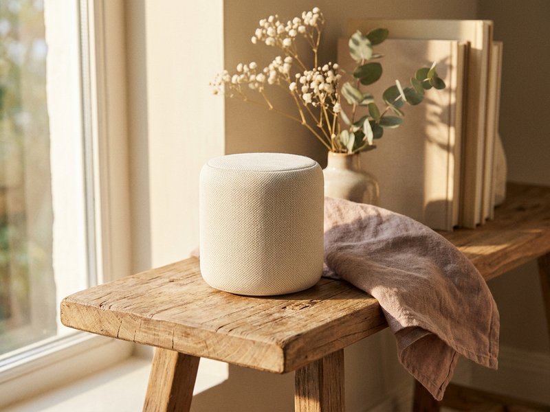 ADHD organization for beginners — a small waterproof speaker on a shelf, lacedopamine.com
