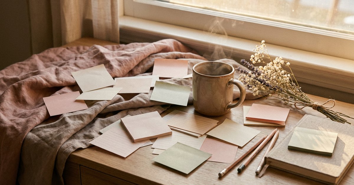 ADHD productivity mistakes — gentle illustration for late diagnosed ADHD women, lacedopamine.com