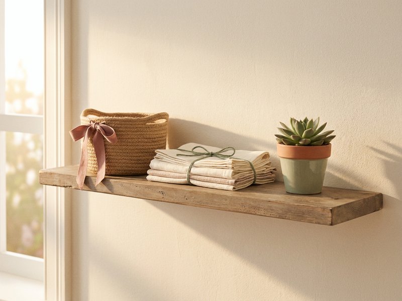 body doubling decluttering — one cleared shelf with a few remaining items, lacedopamine.com