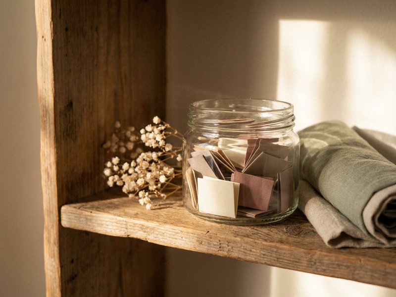 done list for ADHD — a small glass jar filling up with folded paper notes, lacedopamine.com