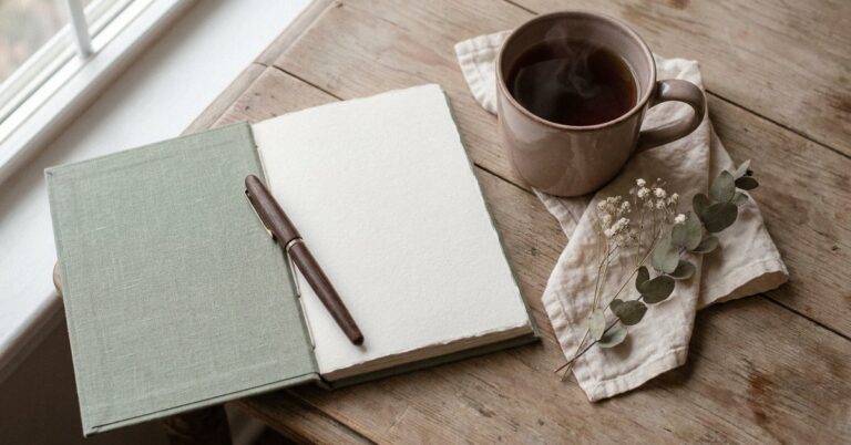 morning pages ADHD — gentle illustration for late diagnosed ADHD women, lacedopamine.com