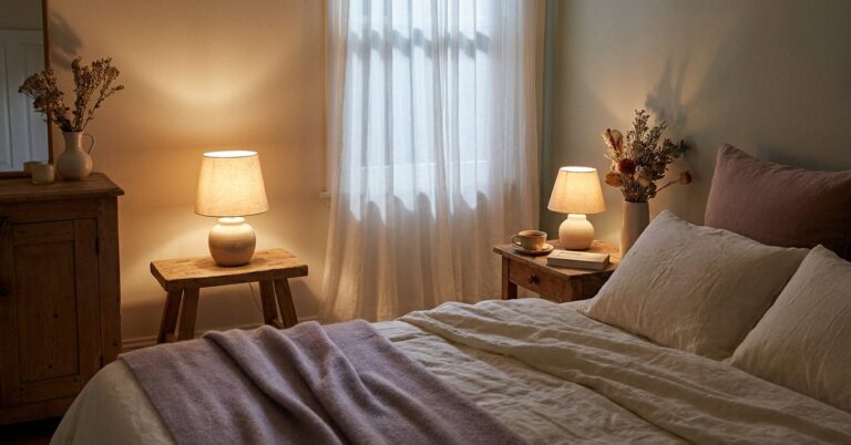 how to sleep with racing thoughts ADHD — gentle illustration for late diagnosed ADHD women, lacedopamine.com