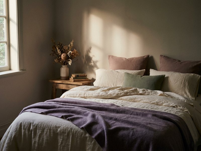 how to sleep with racing thoughts ADHD — a quiet dark bedroom at night, lacedopamine.com