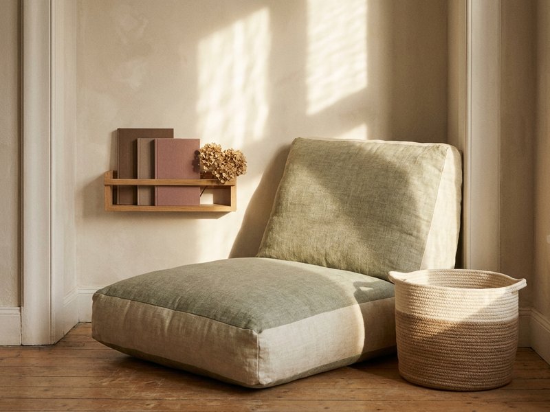 reading nook ADHD — a cozy corner setup in a small room, lacedopamine.com