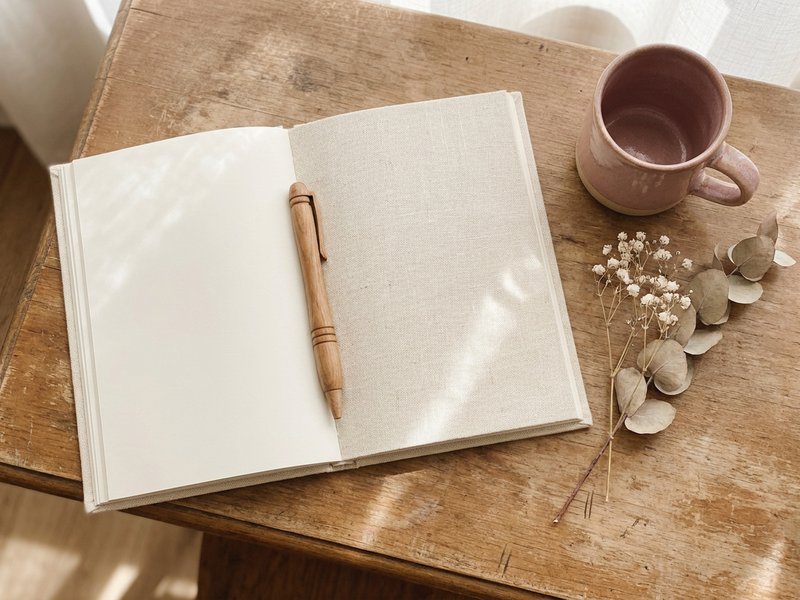 RSD vs reality — an open notebook with a blank page and a pen, lacedopamine.com
