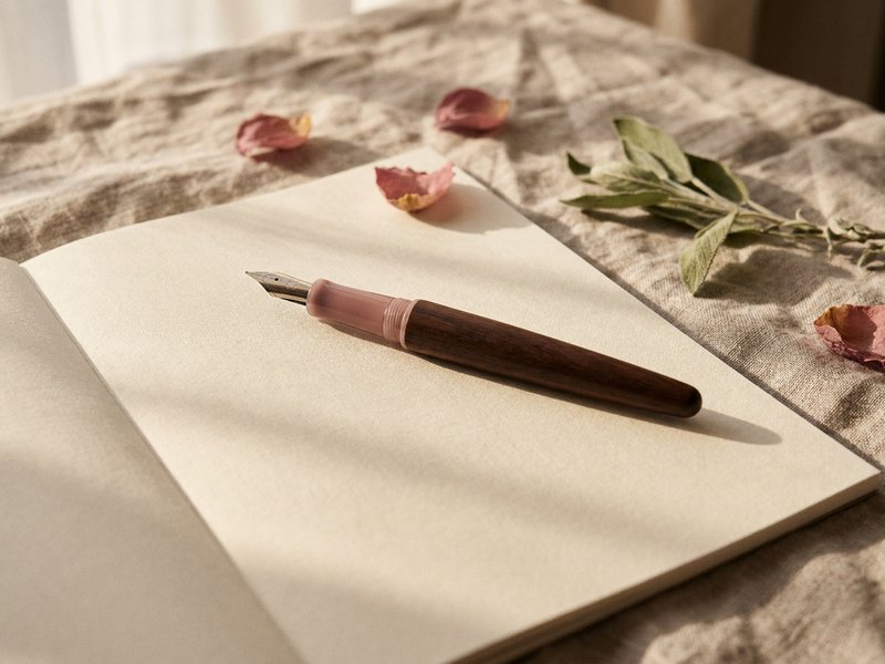 soft journaling 2026 — a hand resting near a pen and blank page in soft light, lacedopamine.com