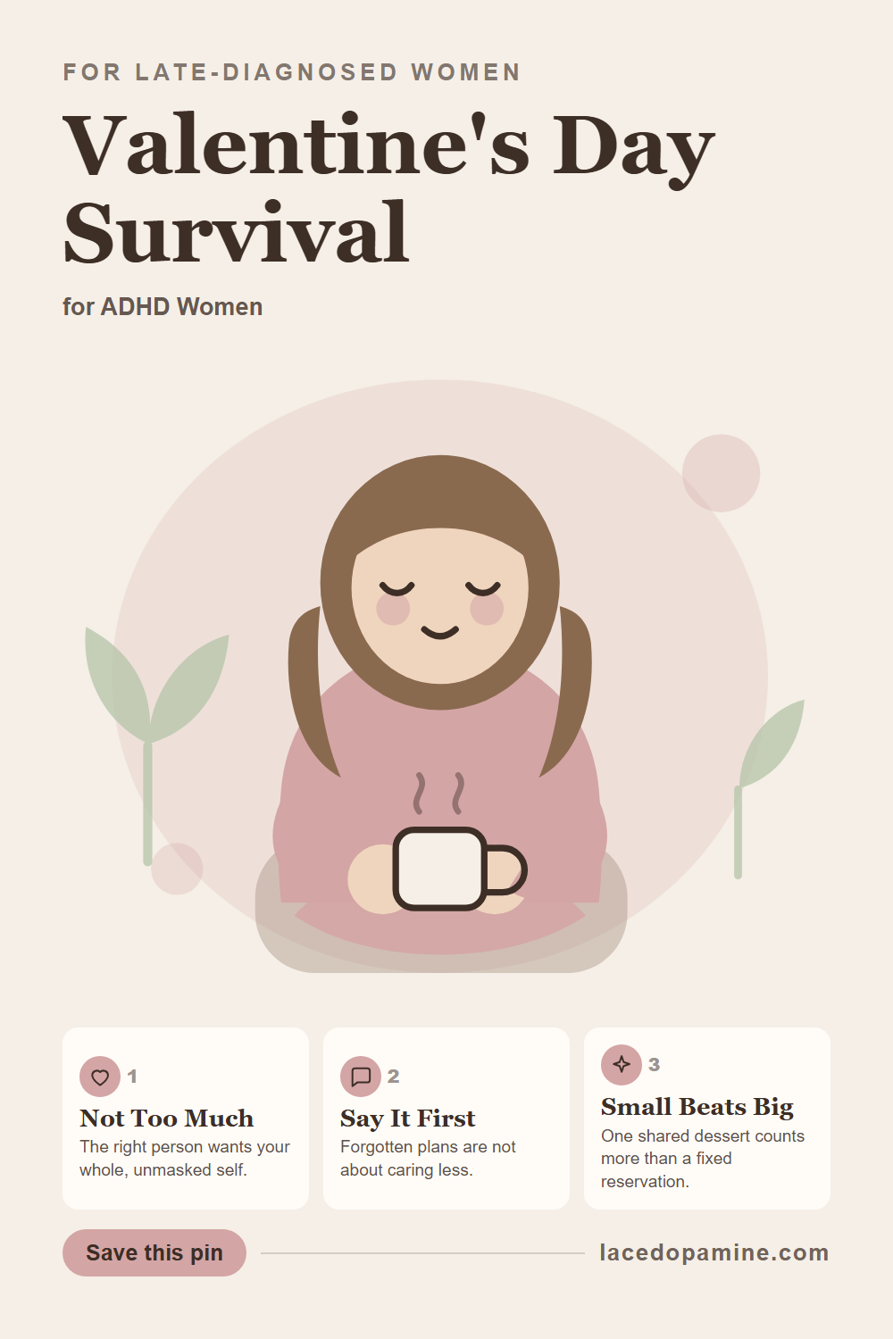 Skip the flawless script this year. See why forgotten plans are not about caring less, how to talk to your partner about what you actually need, and why small gestures beat big ones. Real healthy relationship tips for ADHD women. Save this pin. — save this pin for later